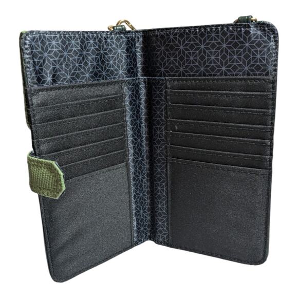 Time and Tru recycled materials women's crossbody wallet green brand new - Picture 4 of 7